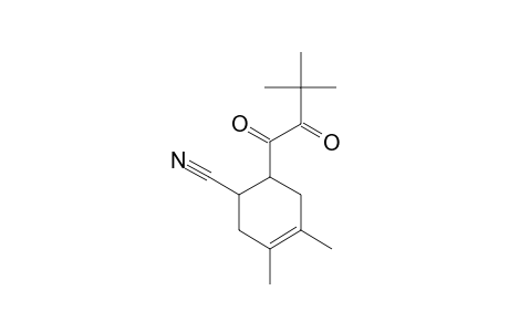 3,4-DIMETHYL-6-(3',3'-DIMETHYL-1',2'-DIOXO-BUTYL)-CYCLOHEX-3-ENE-CARBONITRILE;C1-DIASTEREOMER-A