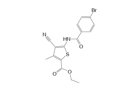 ethyl 5-[(4-bromobenzoyl)amino]-4-cyano-3-methyl-2-thiophenecarboxylate