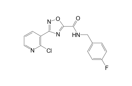 3-(2-Chloropyridin-3-yl)-N-[(4-fluorophenyl)methyl]-1,2,4-oxadiazole-5-carboxamide