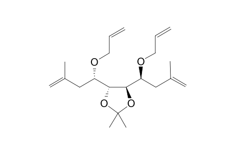 (4R,5R)-4,5-Bis[(1S)-1-allyloxy-3-methyl-3-butenyl)]-2,2-dimethyl-1,3-dioxolane