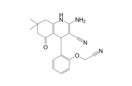 2-amino-4-[2-(cyanomethoxy)phenyl]-7,7-dimethyl-5-oxo-1,4,5,6,7,8-hexahydro-3-quinolinecarbonitrile