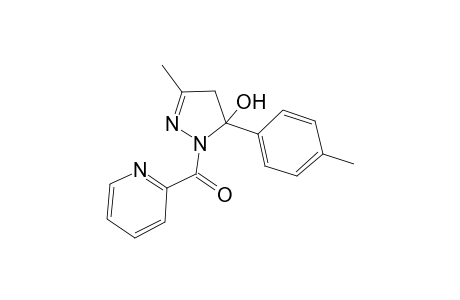 3-Methyl-5-(4-methylphenyl)-1-(2-pyridinylcarbonyl)-4,5-dihydro-1H-pyrazol-5-ol