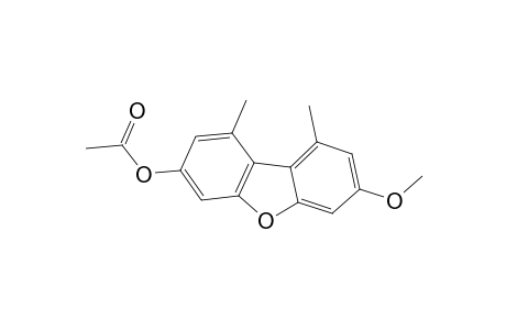3-ACETOXY-7-METHOXY-1,9-DIMETHYLDIBENZOFURAN