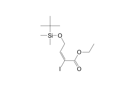 Ethyl (E)-4-(tert-butyldimethylsilyloxy)-2-iodo-2-butenoate