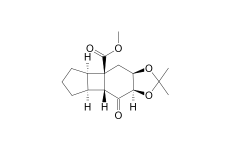 Methyl (1R,2R,6S,7R,9R,10R)-9,10-O-isopropylidene-8-oxo-tricyclo[5.4.0.0(2,6)]undecane-1-carboxylate