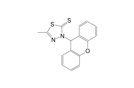 1,3,4-thiadiazole-2(3H)-thione, 5-methyl-3-(9H-xanthen-9-yl)-