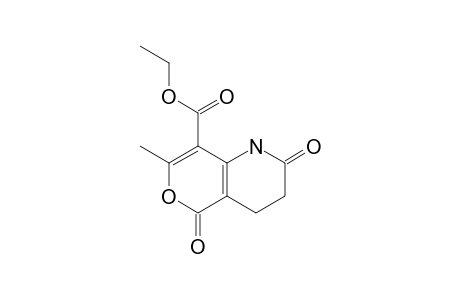 2H-Pyrano[4,3-b]pyridine-8-carboxylic acid, 1,3,4,5-tetrahydro-7-methyl-2,5-dioxo-, ethyl ester