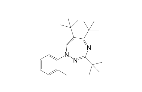 3,5,6-tris(t-Butyl)-1-(o-tolyl)-1H-1,2,4-triazepine