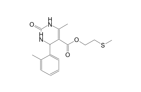 5-pyrimidinecarboxylic acid, 1,2,3,4-tetrahydro-6-methyl-4-(2-methylphenyl)-2-oxo-, 2-(methylthio)ethyl ester
