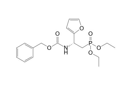 (phenylmethyl) N-[(1R)-2-diethoxyphosphoryl-1-(furan-2-yl)ethyl]carbamate