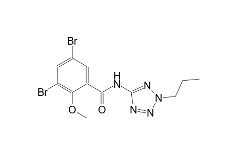 3,5-dibromo-2-methoxy-N-(2-propyl-2H-tetraazol-5-yl)benzamide