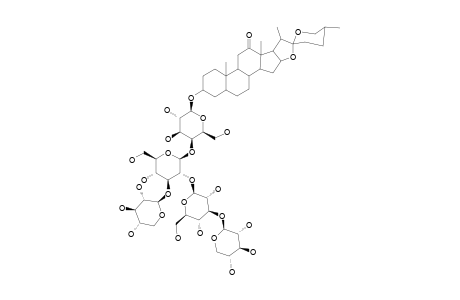 (25R)-3-BETA-[[O-BETA-D-XYLOPYRANOSYL-(1->3)-O-BETA-D-GLUCOPYRANOSYL-(1->2)-O-[BETA-D-XYLOPYRANOSYL-(1->3)]-O-BETA-D-GLUCOPYRANOSYL-(1->4)-BETA-D-G