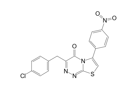 3-(4-chlorobenzyl)-6-(4-nitrophenyl)-4H-[1,3]thiazolo[2,3-c][1,2,4]triazin-4-one