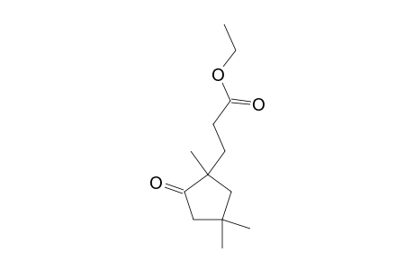 Ethyl-3-(1',4',4'-trimethyl-2'-oxo-cyclopentyl)-propanoate