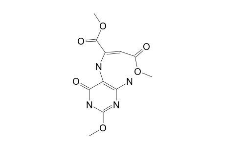 6-AMINO-5-(1,2-(E)-DICARBOMETHOXYVINYL)-AMINO-2-METHOXY-PYRIMIDIN-4(3H)-ONE