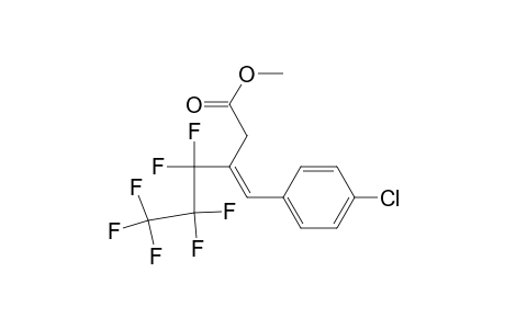 Methyl 3-perfluoropropyl-4-(p-chlorophenyl)but-3-enoate