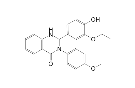 4(1H)-quinazolinone, 2-(3-ethoxy-4-hydroxyphenyl)-2,3-dihydro-3-(4-methoxyphenyl)-