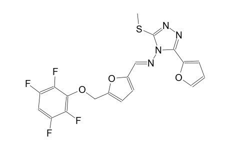 3-(2-furyl)-5-(methylsulfanyl)-N-((E)-{5-[(2,3,5,6-tetrafluorophenoxy)methyl]-2-furyl}methylidene)-4H-1,2,4-triazol-4-amine