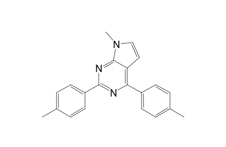 7-Methyl-2,4-bis(4-methylphenyl)pyrrolo[2,3-d]pyrimidine