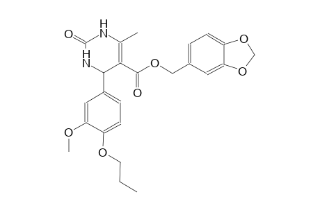5-pyrimidinecarboxylic acid, 1,2,3,4-tetrahydro-4-(3-methoxy-4-propoxyphenyl)-6-methyl-2-oxo-, 1,3-benzodioxol-5-ylmethyl ester