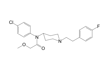 N-(4-Chlorophenyl)-N-(1-[2-(4-fluorophenyl)ethyl]piperidin-4-yl)-2-methoxyacetamide