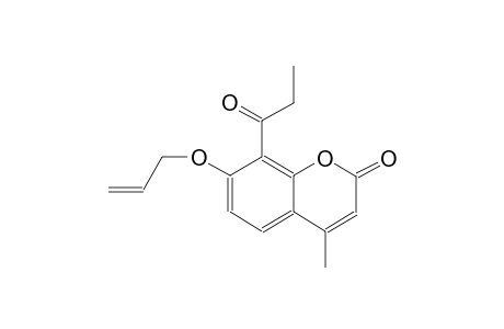 7-(allyloxy)-4-methyl-8-propionyl-2H-chromen-2-one