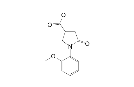 1-(o-methoxyphenyl)-5-oxo-3-pyrrolidinecarboxylic acid