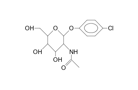 P-Chloro-phenyl 2-acetamido-2-deoxy-B-D-glucopyranoside