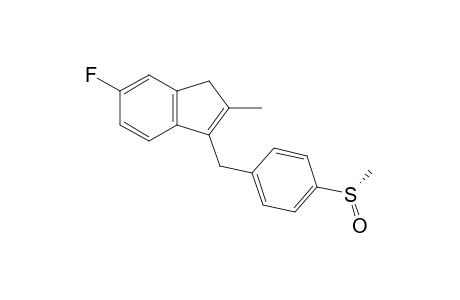 6-Fluoranyl-2-methyl-3-[[4-[(S)-methylsulfinyl]phenyl]methyl]-1H-indene