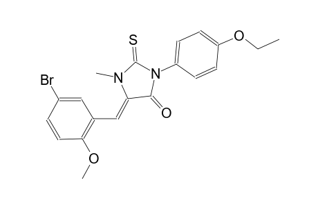 (5Z)-5-(5-bromo-2-methoxybenzylidene)-3-(4-ethoxyphenyl)-1-methyl-2-thioxo-4-imidazolidinone
