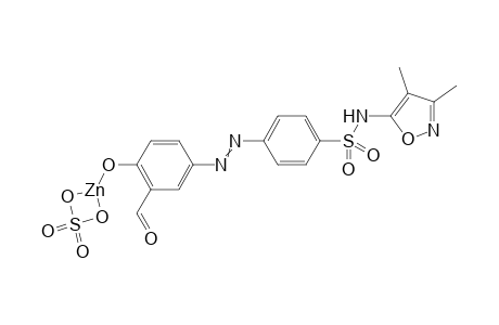 N-(3,4-dimethyl-1,2-oxazol-5-yl)-4-(2-{4-[(2,2-dioxo-1,3-dioxa-2l6-thia-4-zincacyclobutan-4-yl)oxy]-3-formylphenyl}diazen-1-yl)benzene-1-sulfonamide