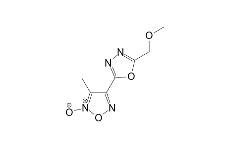 4-[5-(methoxymethyl)-1,3,4-oxadiazol-2-yl]-3-methyl-2-oxido-1,2,5-oxadiazol-2-ium