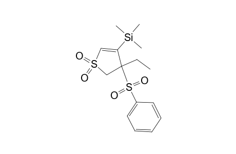 (3-besyl-3-ethyl-1,1-diketo-2H-thiophen-4-yl)-trimethyl-silane