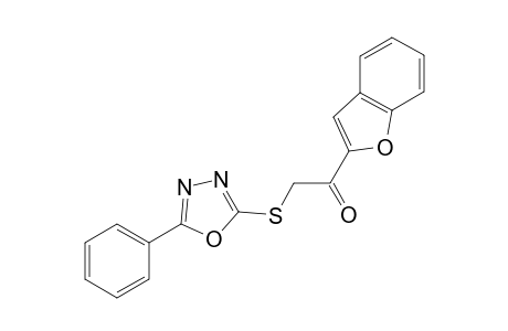 1-(1-Benzofuran-2-yl)-2-[(5-phenyl-1,3,4-oxadiazol-2-yl)sulfanyl]ethanone