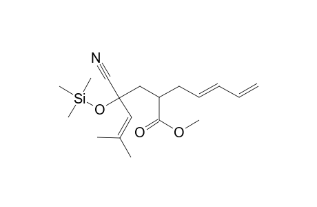(4E)-2-[2-CYANO-4-METHYL-2-(TRIMETHYLSILYLOXY)-3-PENTENYL]-4,6-HEPTADIENOIC-ACID-METHYLESTER,ISOMER-#1