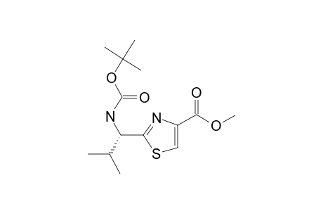 METHYL-(S)-2-[1-(TERT.-BUTOXYCARBONYLAMINO)-2-METHYLPROPYL]-4,5-THIAZOLE-4-CARBOXYLATE