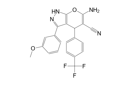 6-amino-3-(3-methoxyphenyl)-4-[4-(trifluoromethyl)phenyl]-1,4-dihydropyrano[2,3-c]pyrazole-5-carbonitrile