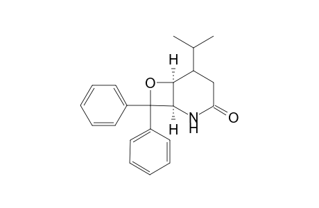 (1RS,5SR,6SR)-2-Aza-5-isopropyl-7-oxa-8,8-diphenylbicyclo[4.2.0]oct-3-one