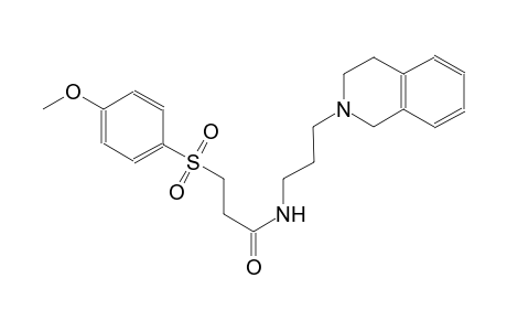 N-[3-(3,4-dihydro-2(1H)-isoquinolinyl)propyl]-3-[(4-methoxyphenyl)sulfonyl]propanamide