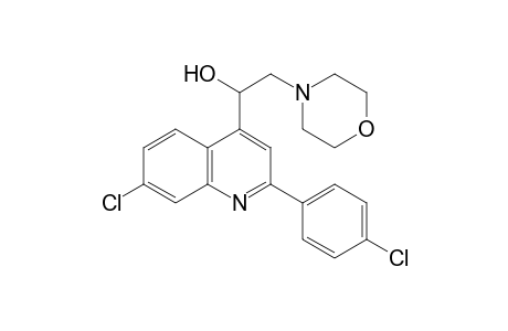 7-chloro-2-(p-chlorophenyl)-alpha-(morpholinomethyl)-4-quinolinemethanol