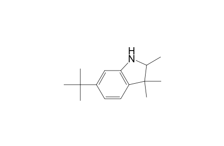 1H-Indole, 6-(1,1-dimethylethyl)-2,3-dihydro-2,3,3-trimethyl-
