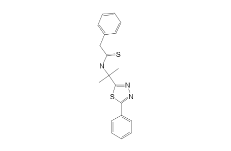 N-[1-METHYL-1-(5-PHENYL-1,3,4-THIAZOL-2-YL)-ETHYL]-PHENYLACETIC-ACID-THIOAMID