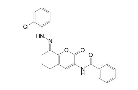 N-[8-(2-Chlorophenyl)hydrazono-5,6,7,8-tetrahydro-2-oxo-2H-1-benzopyran-3-yl]benzamide