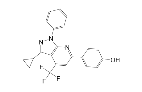 phenol, 4-[3-cyclopropyl-1-phenyl-4-(trifluoromethyl)-1H-pyrazolo[3,4-b]pyridin-6-yl]-