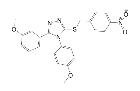 3-(3-methoxyphenyl)-4-(4-methoxyphenyl)-5-[(4-nitrobenzyl)sulfanyl]-4H-1,2,4-triazole