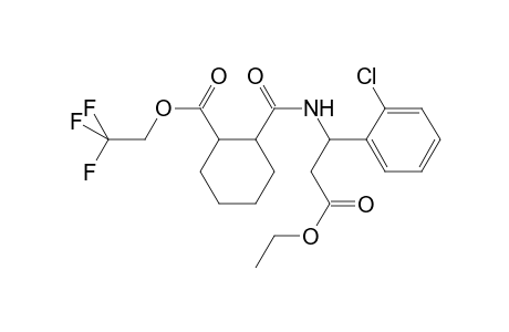 2,2,2-trifluoroethyl 2-[[1-(2-chlorophenyl)-3-ethoxy-3-oxo-propyl]carbamoyl]cyclohexanecarboxylate