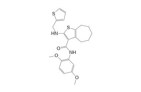 4H-cyclohepta[b]thiophene-3-carboxamide, N-(2,5-dimethoxyphenyl)-5,6,7,8-tetrahydro-2-[(2-thienylmethyl)amino]-