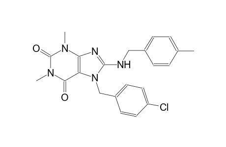 7-(4-chlorobenzyl)-1,3-dimethyl-8-[(4-methylbenzyl)amino]-3,7-dihydro-1H-purine-2,6-dione