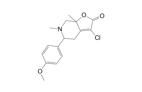 3-Chloro-5-(4-methoxyphenyl)-6,7a-dimethyl-5,6,7,7a-tetrahydro-4H-furo[2,3-c]pyridin-2-one