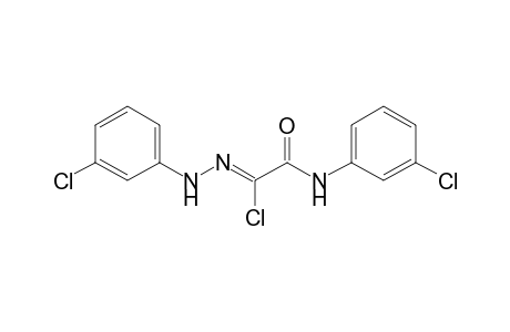 (1Z)-2-(3-chloroanilino)-N-(3-chlorophenyl)-2-keto-acetohydrazonoyl chloride